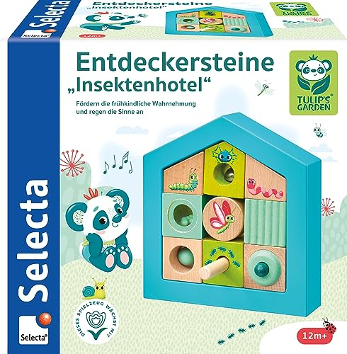 Selecta 62087 Tulips Garden, Casetta per insetti, 11 pezzi, in legno