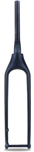 HESHS Fahrradgabel Fahrrad Starrgabel 26 27.5 29 Zoll Kohlefaser Mountainbike Starr Gabel 15X110mm Steckachse Vorderradgabel 1-1/2'' Konisches Rohr MTB Scheibenbremse Gabel,Matte Black,29inch
