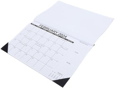 SHINEOFI 1 Stück 2023 Zeitplan 2022 Schreibtischkalender Jahresplaner 2022 Bürokalender für den Schreibtisch Memo Notizblöcke Wandkalender 2023 Kalender in englischer Ausgabe 2023–2024 groß