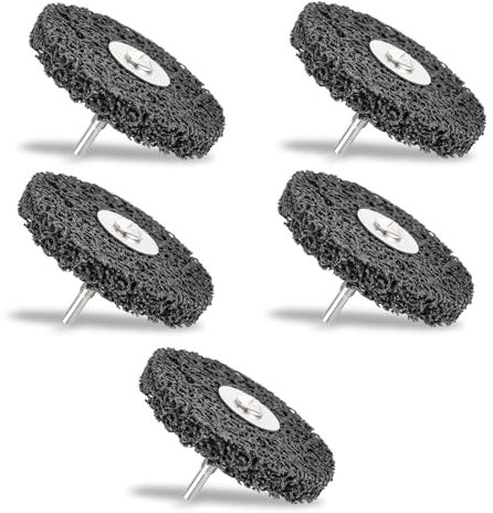 CTDMJ CSD Scheibe 100mm 5 Stück CBS Schleifscheibe CBS Reinigungsscheibe Grobreinigungsscheibe Schleifscheiben für Winkelschleifer Rostschweißnähten, Oxidation Reinigen & Entfernen(Schwarz)