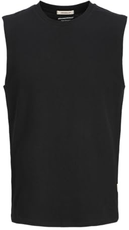 Jack & Jones Camiseta sin Mangas para Hombre Jorhydra Textura, Negro, S