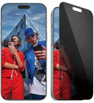 Panzer Glass Privacy Displayschutzfolie für Apple iPhone 16 Pro Max 17,5 cm (6,9 Zoll) 2024| Blickschutzfilter, gehärtetes Glas, Fall-/Kratzschutz, Anti-Fingerabdruck, einfache Installation,