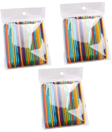 Healeved 300pezzi Bastoncini Per Manicure Doppio Lato Di Arancio Strumenti Per Arte Unghie e Pulizia Cuticole Perfetti Per Estetiste e Trattamenti Di Bellezza