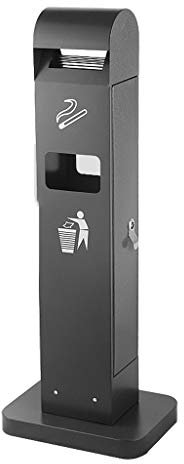 Papeleras Papelera De Jardín Cenicero De Columna De Acero Inoxidable Con Cubo De Basura Elevador Para Fumadores Boca De Columna Barril De Cigarrillos Público Cubo De Basura Para Exteriores Cubo De Ba