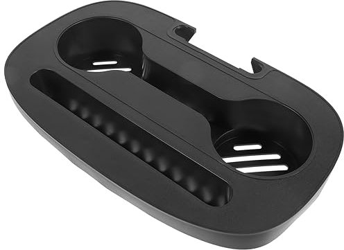 ABOOFAN Bandeja Portavasos para Sillón Reclinable Grande, Plástico Resistente Antideslizante, Accesorios para Silla Portátil, Uso Camping, Playa y Jardín, Orificios De Drenaje