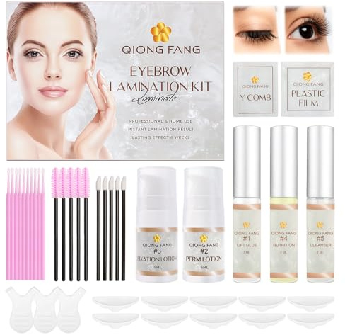 Rehaussement de Cils et Sourcils,lash lift Professionnelle,Facile à Utiliser,Pour un Recourbement Naturel et Durable,Formule Douce,Pour Débutants et Experts