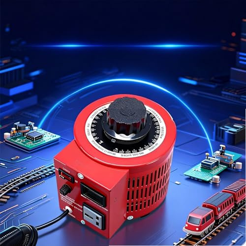 500VA Variable Voltage Transformer, 0-300V Adjustable AC Power Supply, 110V to 220V Converter, for Appliance Testing, Motor Speed Control, Hobby Projects, w/Digital Display