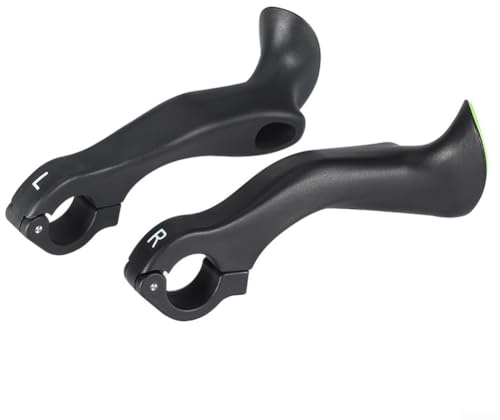 Estensioni ergonomiche per manubrio della bicicletta, 22,2 mm, con effetto fosforescente, in nylon leggero per un maggiore comfort e sicurezza, 1 paio