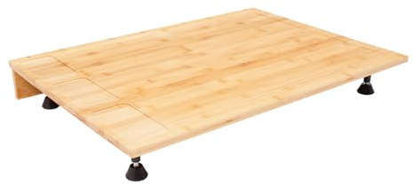 Mermajestic Piastra di copertura per fornello, in legno, per la maggior parte dei fornelli a gas ed elettrici, 75 x 54 cm