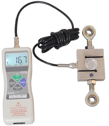 Dinamometro, DS2-S 0-5000N Display digitale ad alta precisione Dinamometro push-pull esterno Dinamometro esterno Misuratore di di spinta digitale di tipo S(DS2-S-500N)