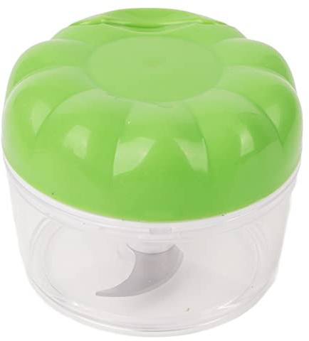 CHICIRIS Vitlökshackare Manual Multipurpose Effektiv Vitlöksfärs för Kök Använd Transparent Design 137g (Grön)