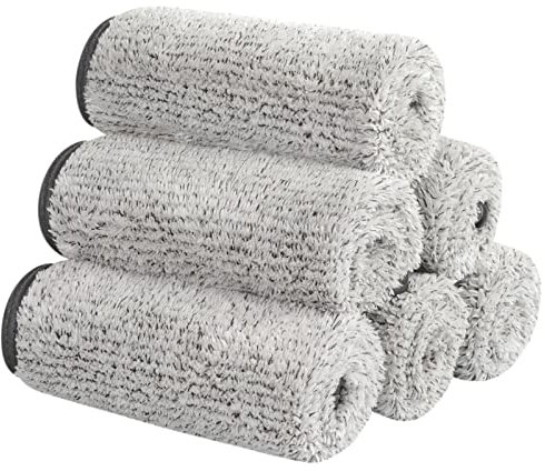 Sunland Microfiber Face Towels Reusable Makeup Remover Cloth Bamboo Charcoal Face Cloth Facial Washcloths for Bath 11Inchx11Inch 6 Pack