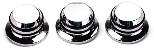Alnicov Top Hat Regler für E-Gitarre, Bass, 6 mm, Geschwindigkeit, Lautstärke, AMP, Effekt, 3 Stück