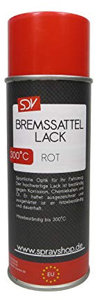 SDV Chemie Bremssattellack rot 1x 400ml hitzefest bis 300°C Bremssattelfarbe Tuning Styling