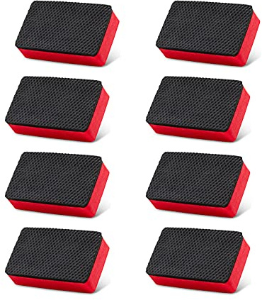 8PCS Clay Bar Sponge, Fine Grade Auto Detailing,Magic Car Pad Block Cleaning, Wax Polish Pad Tool, Kitchen Cleaning Sponge Home Cleaner, Reusable and Washable