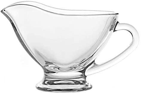 moisture Sauce Boat Gravy Bowl Sauce Boat Transparent Glass Gravy Boat Seasoning Saucer Pot Tableware Salad Dressing Creamer Dessert Cup 2 Pieces Gravy Boat (Color : A)