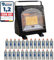 Z.M.C Chauffage à gaz portable 2 en 1 + 24 cartouches de gaz de 227 g - Chauffage de camping en céramique - 1,7 kW - Chauffage à gaz pour extérieur et terrasse, jardin et balcon - Chauffage mobile