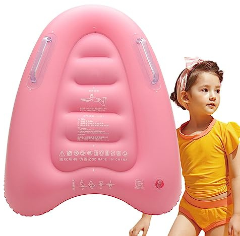PW TOOLS Aufblasbares Surfbrett, Surf Body Board Doppelgriffe, Schwimmanfänger-Schwimmbrett für Kinder ab 3 Jahren, Hilfsmatte für Strände, Pools, Seen, Ozeane