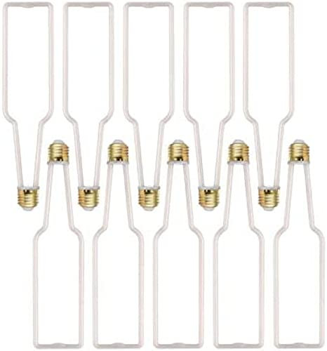 La Nuova Lampadina LED creatività a Forma di Bottiglia Lampadina LED Edison da 7 W Filamento 540 Lumen Lampadina per Illuminazione Decorativa ad Alta luminosità, Confezione da 10, Bianco LAT