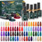 42 Stück UV Nagellack Set, Gel Nagellack UV,Gel Nagellack UV mit Unterlack,Glänzender & Matte Überlack, Diamant,Gel Nail Polish DIY Nail Art Kit für Valentinstag Hochzeit Dating Weihnachts Party