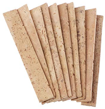 10 Stück 81 x 11 x 2 mm Klarinette Kork Hüllen Set Klarinette Kork Hüllen Set Reparatur und Ersatz Zubehör Set