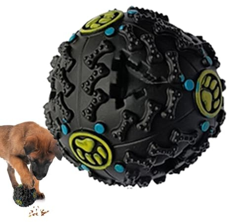 Giocattolo per cani Wiggle Ball,Palla per risatine per cani - Palline da masticare per alimenti | Giocattoli interattivi con palla da dentizione, palla da fiuto creativa per con risatina per alle