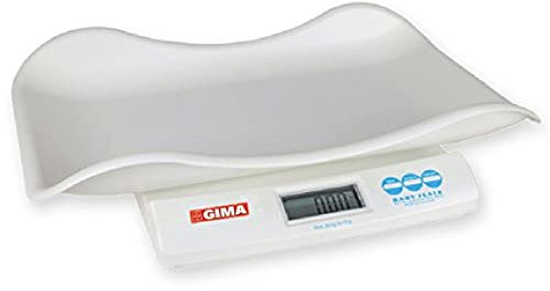 GIMA - Digitale Waage für Kinder und Babys, mit herausnehmbarer Kunststoffplatte, 27312