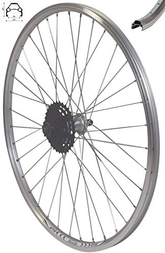 Redondo 27,5 Zoll Hinterrad Laufrad Felge TX500 Silber + 8 Fach Kassette