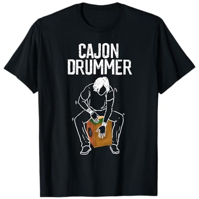 Cool Cajon Drummer | Lustiger Musik-Fan-Trommelspieler Geschenk T-Shirt