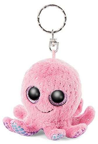NICI Glubschis: Das Original – Glubschis Schlüsselanhänger Oktopus Poli 8 cm – Oktopus Kuscheltieranhänger mit Schlüsselring für Schlüsselband, Schlüsselbund & Schlüsselhalter