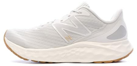 New Balance Women's Fresh Foam Arishi V4 Running Shoe, Summer Fog/Nimbus Cloud/Light Gold Metallic, 8