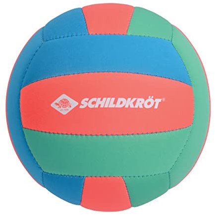 Schildkröt Neopren Beachball Tropical I Ø 21 cm I salzwasserfester & Rutschfester Volleyball I weiche, griffige Oberfläche I Ideal für Strand, Garten, Kinder & Erwachsene