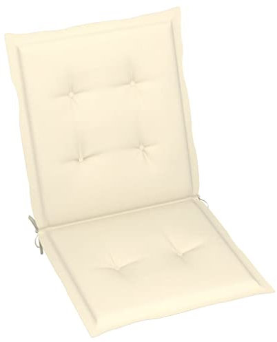INLIFE Gartenstuhlauflagen 6 STK. Creme 100x50x3 cm