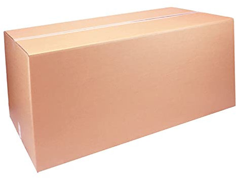 smiley pack 2x Versandkarton 120x60x60cm, für Maximalmaß, extra stabil und robust (zweiwellig), belastbar bis 31,5 kg, Karton, Faltkarton 1200x600x600mm, Kartonage, Versand-Box