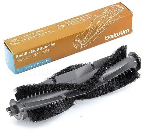BAKUUM Rodillo Multifunción, para Cecotec Conga Series 7290 Eternal y 7490 Eternal (Xtreme, Vital, MAX, Pet). Cepillo Principal para Robot Aspirador.