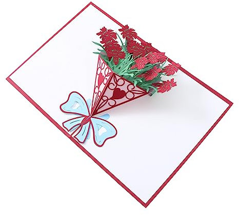 MAGICLULU 3d-grußkarten 20 x 15cm Pop up Karte Mit Umschlag Handgefertigt Aus Papier Für Geburtstag Valentinstag Weihnachten Und Feiertage