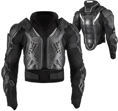 Professionelle Motorrad-Ganzkörperpanzerung for Motocross, ATV, BMX, Offroad, Dirtbike, Mountainbiken, Radfahren, Skaten, Snowboarden, Skifahren, Rücken- und Wirbelsäulenschutz (Size : XXX-Large)