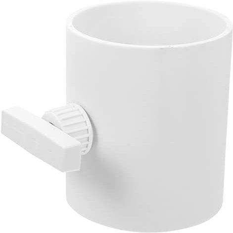 Housoutil PVC Regulating Valve Manual Damper Duct Valve for Bathroom Vent Extractor Fan Backdraft Damper Airflow Ducting Insert