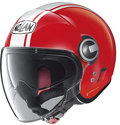 Nolan N21 Visor 06 Dolce Vita Jethelm (Rot/Weiß), S (55)