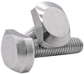 CHATROOM 2-5 Stück M5 M6 M8 M10 Schrauben for T-Nut Edelstahl T-Schraube T-Schraube Vierkantschrauben T-Kopfschraube Rutsche T-Schraube (Size : M6x40-2pcs)