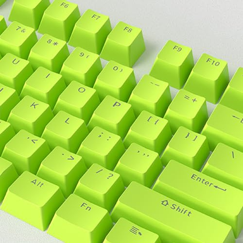 Catekro Keycaps 108 Set for Gaming Mechanical Keyboard,ABS OEM Profile Double Shot Keycap Set for Mechanical Keyboard (Green)