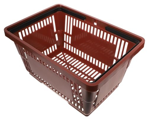 SOLUSTRE Panier À Provisions En Plastique Panier D'épicerie Avec Poignée Paniers De Vente Au Détail D'épicerie En Plastique Organisateur Cosmétique Conteneur De Stockage Portable Pour, 5CG7163635WOTIJDRENRJ41