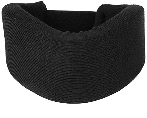 Black Soft Sponge Neck Brace, Protection Cervical Collar Support, Sponge Neck Brace for Outdoor Fitness Pain Relief(S)