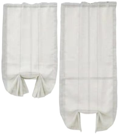 SL ROSY Tende a Coppia Regolabili in silhouette per soggiorno, sala da pranzo, camera da letto, cucina, bagno, tende per finestre (bianche) (2 TendeBianco 45x240cm)