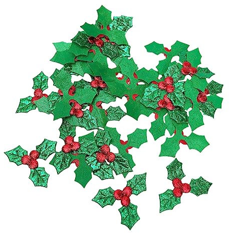 LABRIMP 200stücke Weihnachtsbox Zubehör Mit Blättern Und Beeren Bastelmaterial Für Kreative Dekorationen Für Festlichkeiten Und Feiertagsgestaltungen