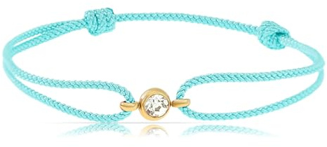 Made by Nami Armband Damen mit Edelstein Freundschaftsarmbänder Wasserfester Schmuck Geschenk für Sie