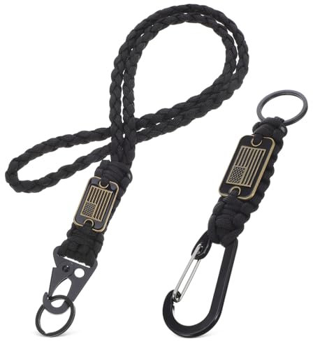 Tofficu 1 Juego De Cordón Trenzado Para El Cuello Cordón Para Insignia Cordón Para Teléfono Aire Libre Soporte Para Insignia Llavero De Cuerda Con Clip