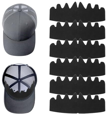YUXIANLB Baseball Caps Inserts Shapers, Flexible Washable Reusable Hat Liner Cap Fitter Inserts, Felt Hat Sweat Liner