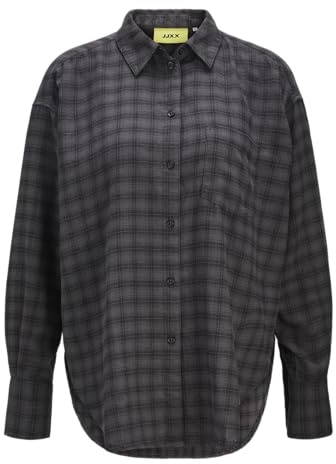JJXX Flannel LS Shirt Wvn SN Jxjamie-Maglietta in Flanella, Pavimento, L Donna
