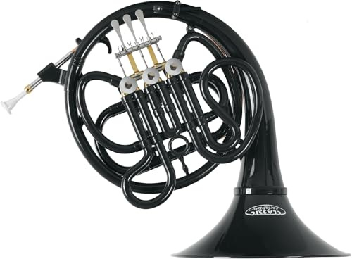 Classic Cantabile WH-20BK MardiBrass Kunststoff F-Waldhorn Schwarz - inkl. Mundstück & Hülle mit Rucksackgurten - Für Anfänger und Profis - Wetterfest und Wasserdicht - leichtes, stabiles Instrument